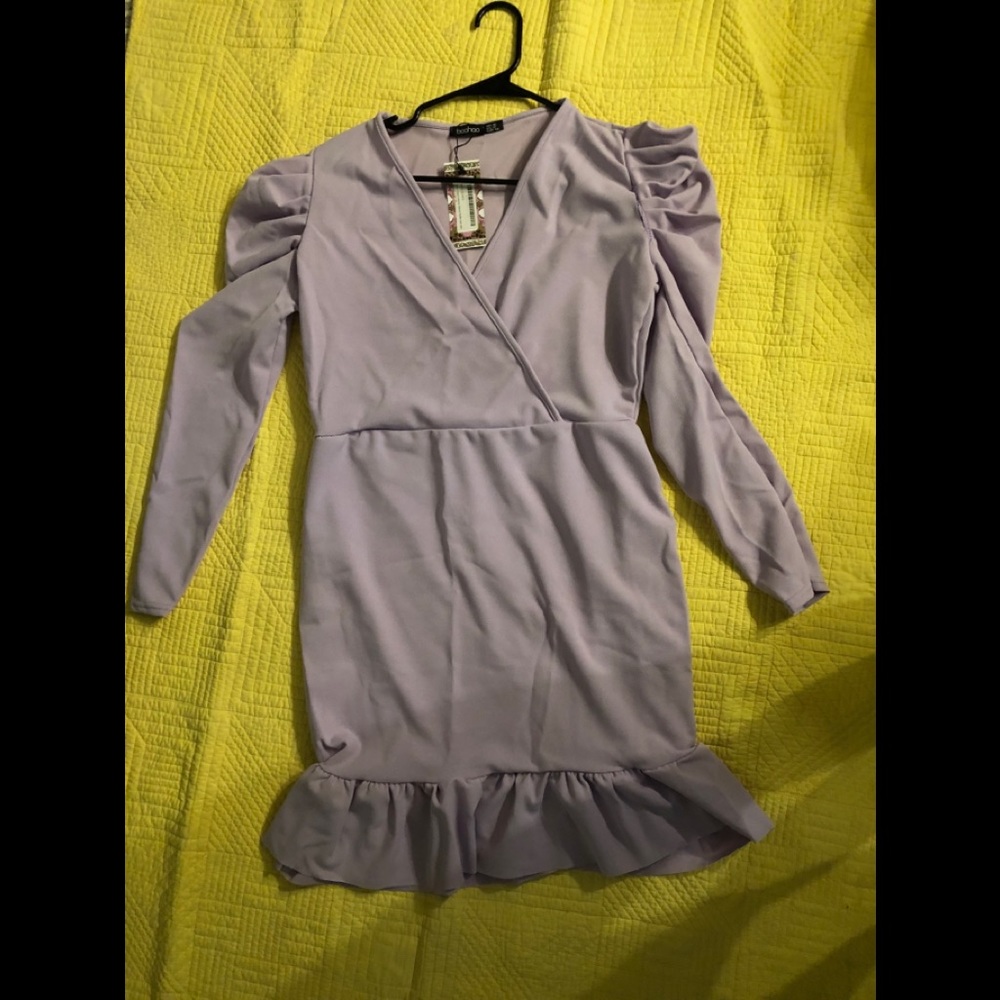 LAVENDER LONG SLEEVE DRESS SIZE 12